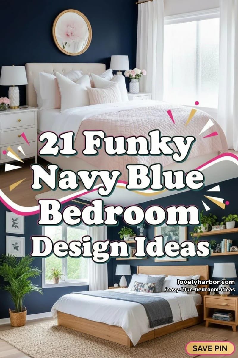 21 Stunning Navy Blue Bedroom Design Ideas 60 navy blue bedroom ideas - Collage 59