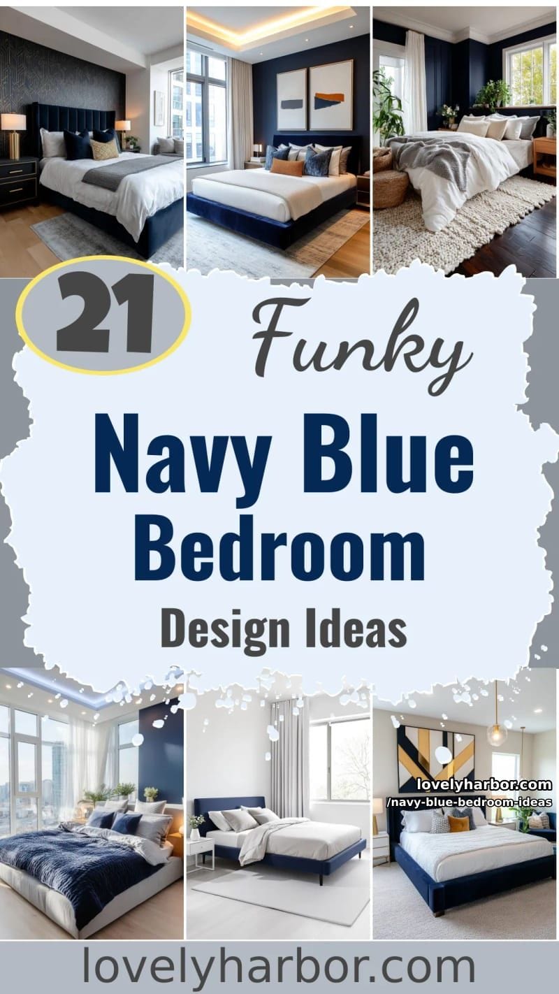 21 Stunning Navy Blue Bedroom Design Ideas 63 navy blue bedroom ideas - Collage 62