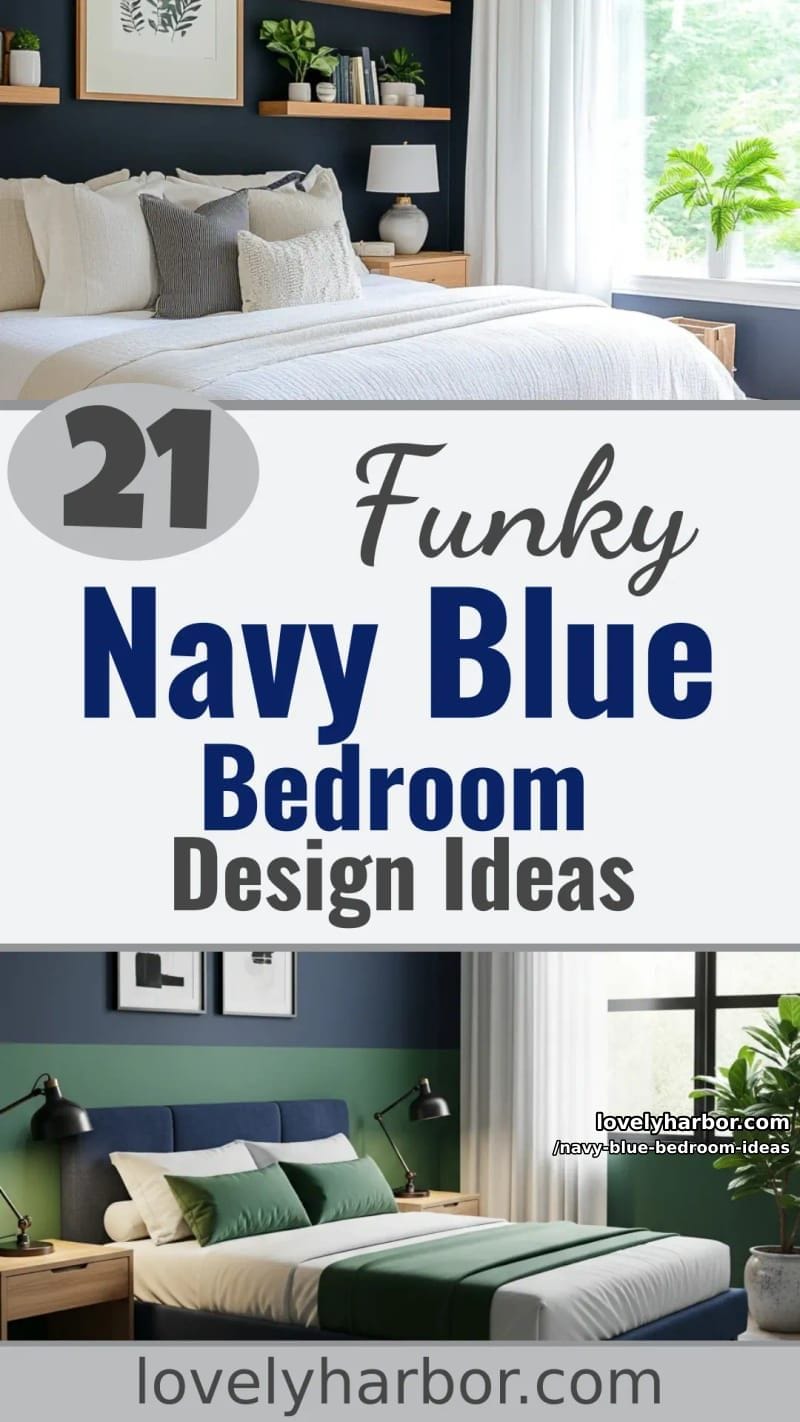 21 Stunning Navy Blue Bedroom Design Ideas 74 navy blue bedroom ideas - Collage 73