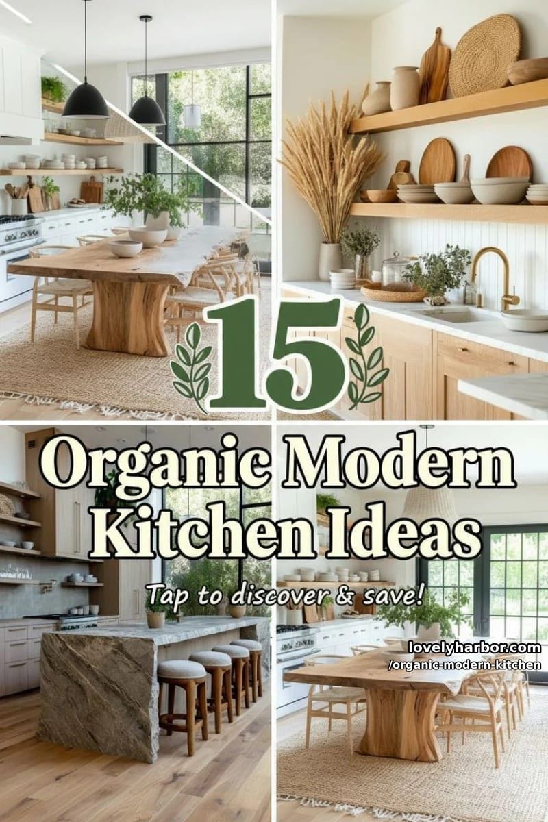 15 Organic Modern Kitchen Inspiration You’ll Love 42 organic modern kitchen - Collage 41