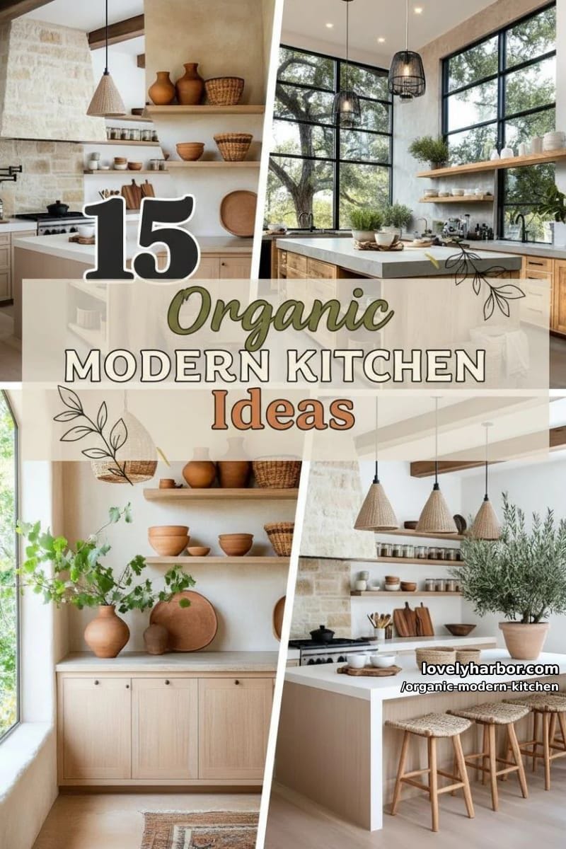 15 Organic Modern Kitchen Inspiration You’ll Love 44 organic modern kitchen - Collage 43
