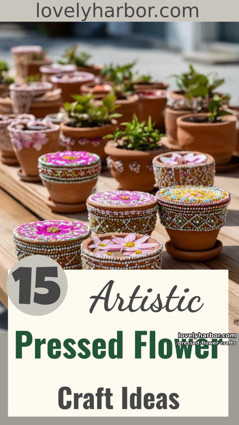 15 Pressed Flower Craft Ideas for Your Next Project 50 pressed flower crafts - Collage 49