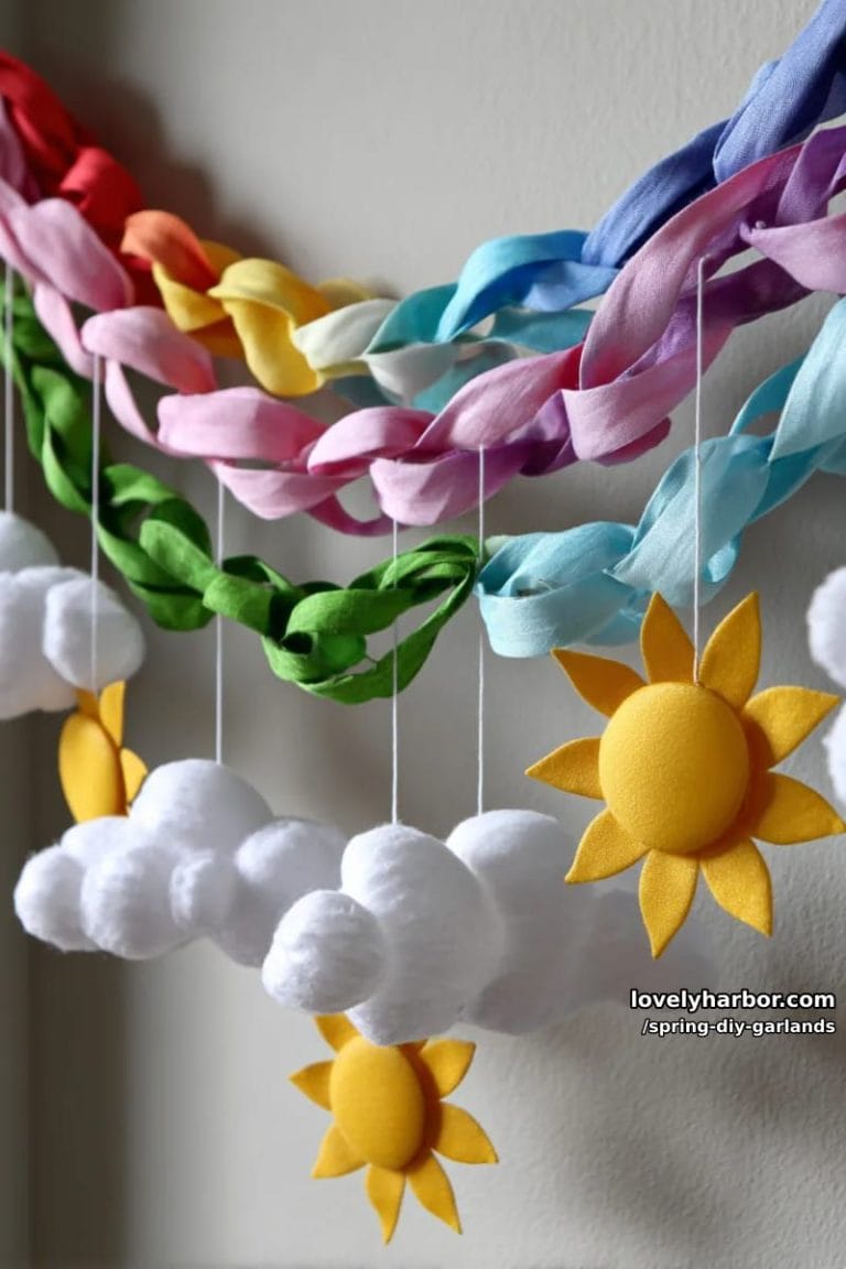 Spring Paper Chain Steps 15 Charming DIY Garlands For Spring - Lovely Harbor
