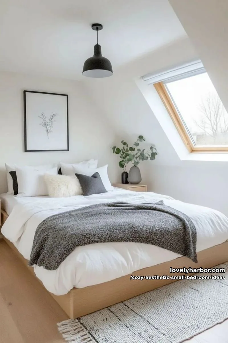 scandinavian-inspired monochrome palette with cozy textured throws 1