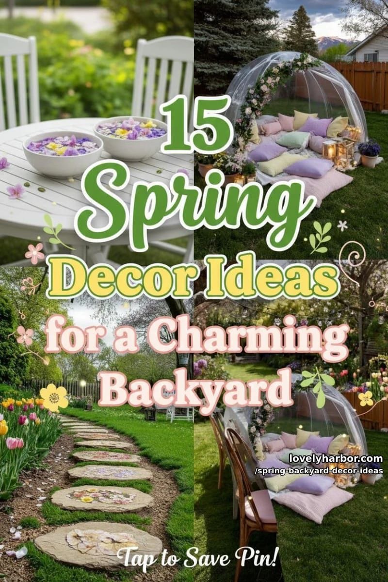 15 Spring Backyard Decor Ideas for Effortless Charm 39 spring backyard decor ideas - Collage 38