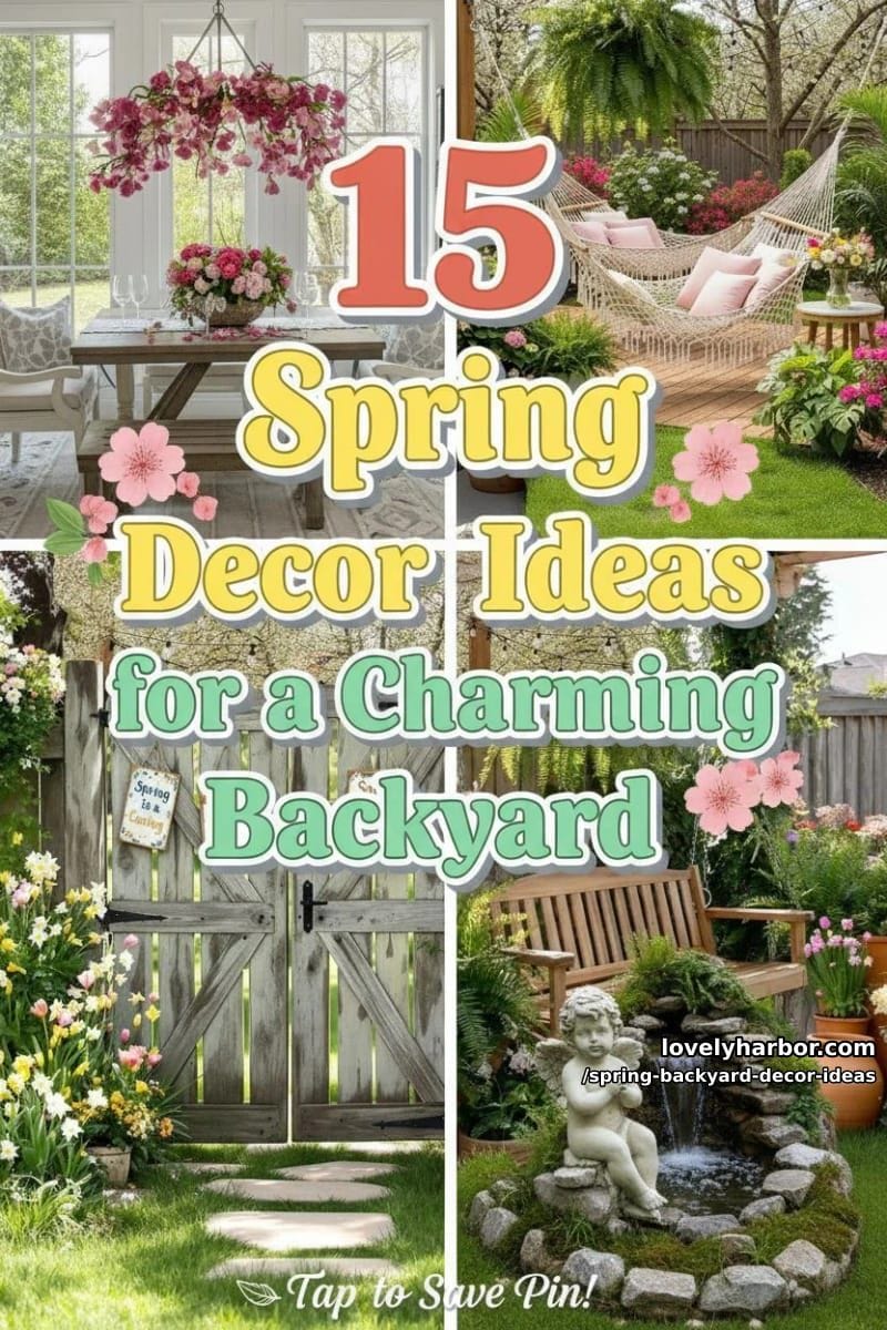 15 Spring Backyard Decor Ideas for Effortless Charm 40 spring backyard decor ideas - Collage 39