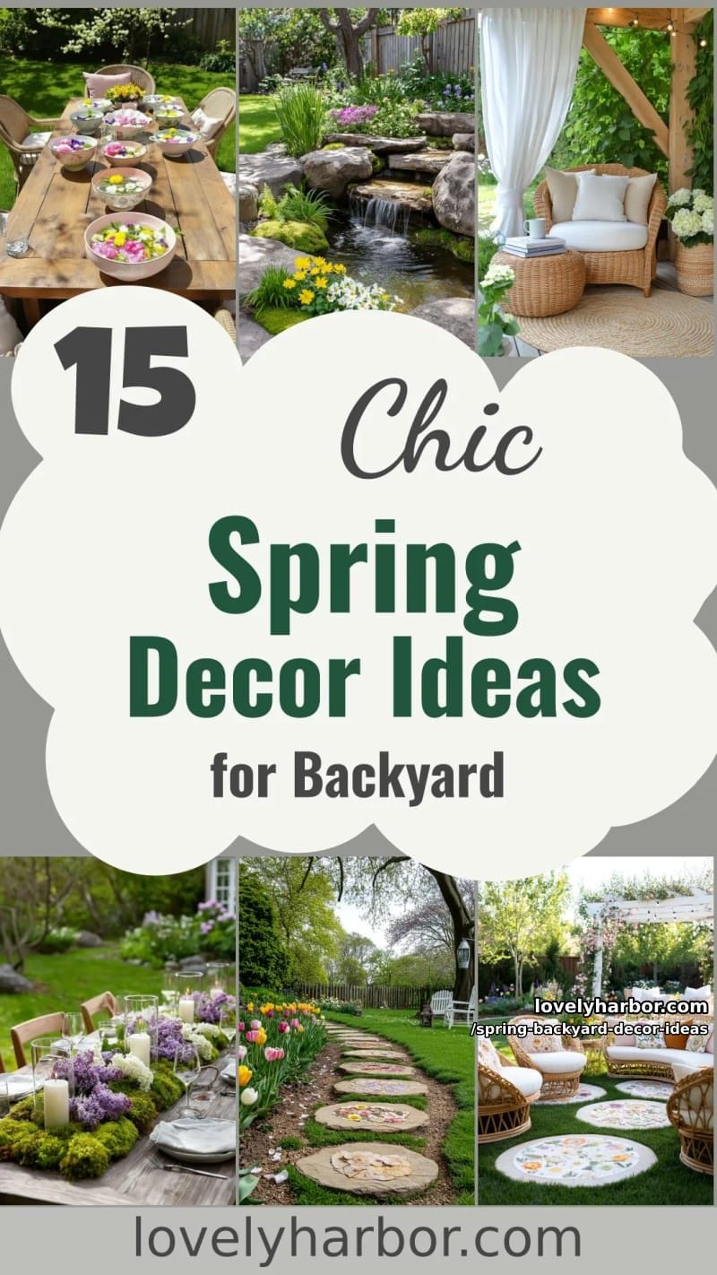 15 Spring Backyard Decor Ideas for Effortless Charm 43 spring backyard decor ideas - Collage 42