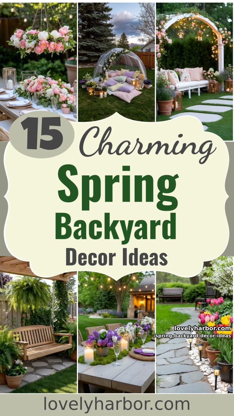 15 Spring Backyard Decor Ideas for Effortless Charm 44 spring backyard decor ideas - Collage 43