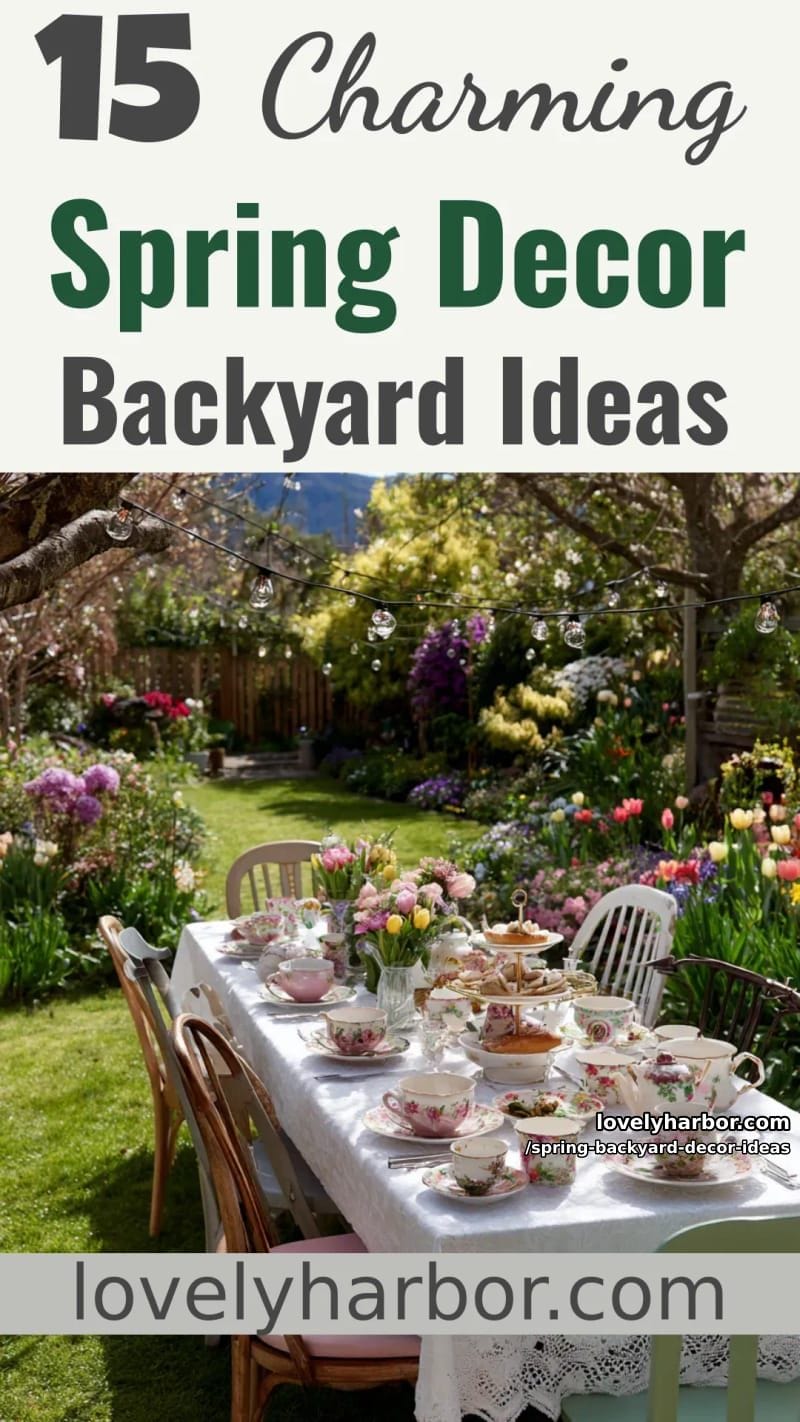 15 Spring Backyard Decor Ideas for Effortless Charm 45 spring backyard decor ideas - Collage 44