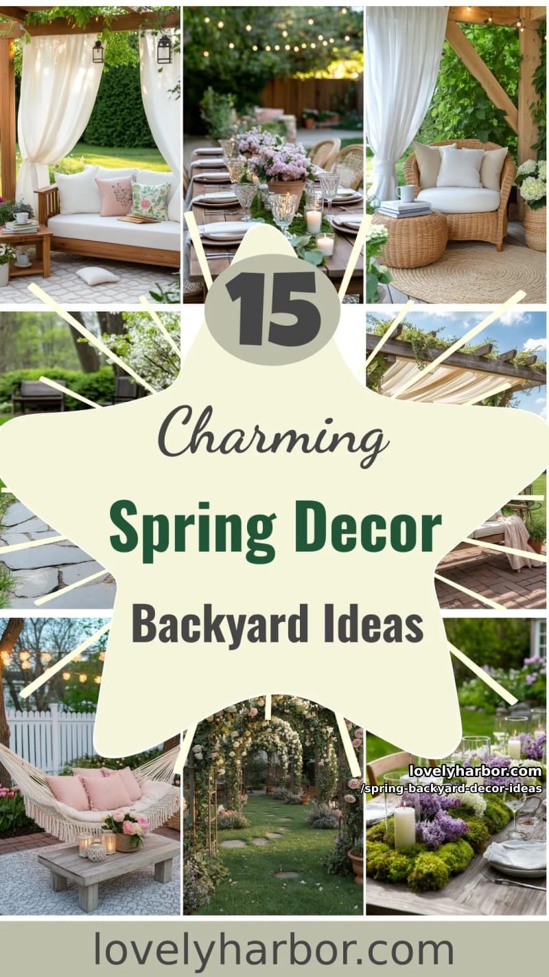 15 Spring Backyard Decor Ideas for Effortless Charm 48 spring backyard decor ideas - Collage 47
