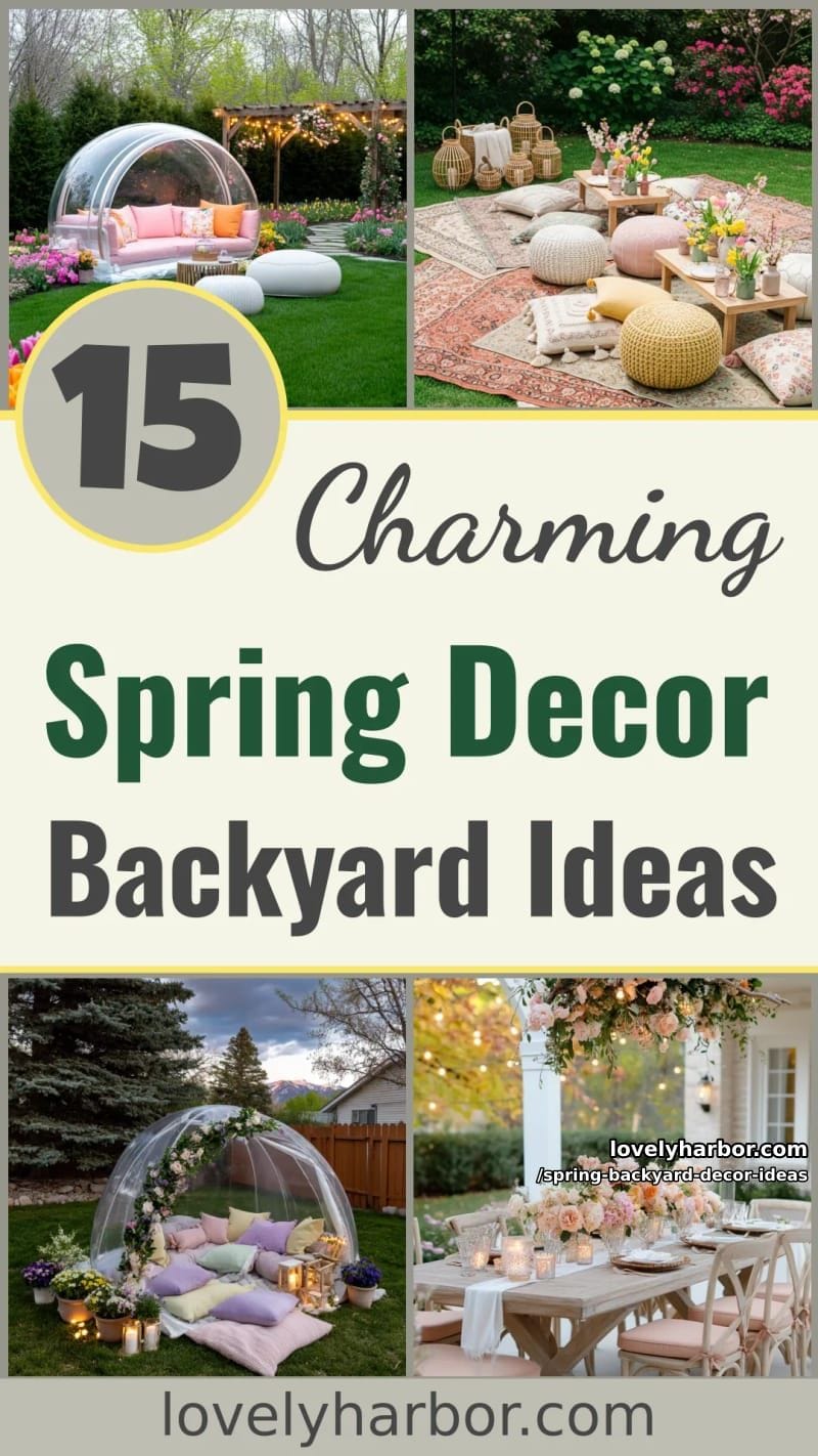 15 Spring Backyard Decor Ideas for Effortless Charm 49 spring backyard decor ideas - Collage 48