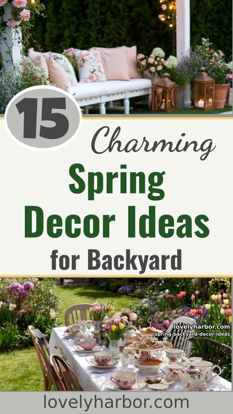 15 Spring Backyard Decor Ideas for Effortless Charm 50 spring backyard decor ideas - Collage 49