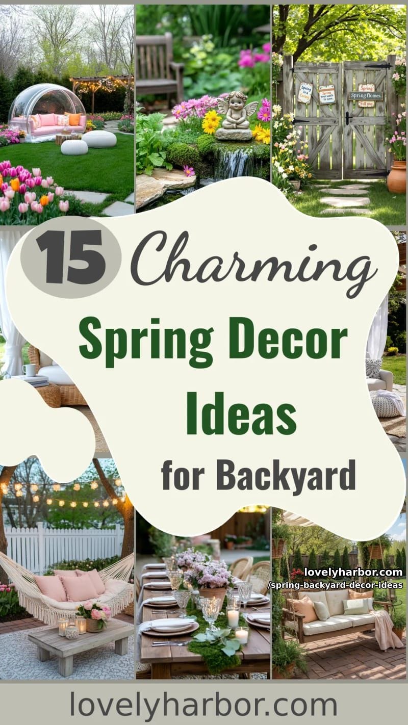 15 Spring Backyard Decor Ideas for Effortless Charm 51 spring backyard decor ideas - Collage 50
