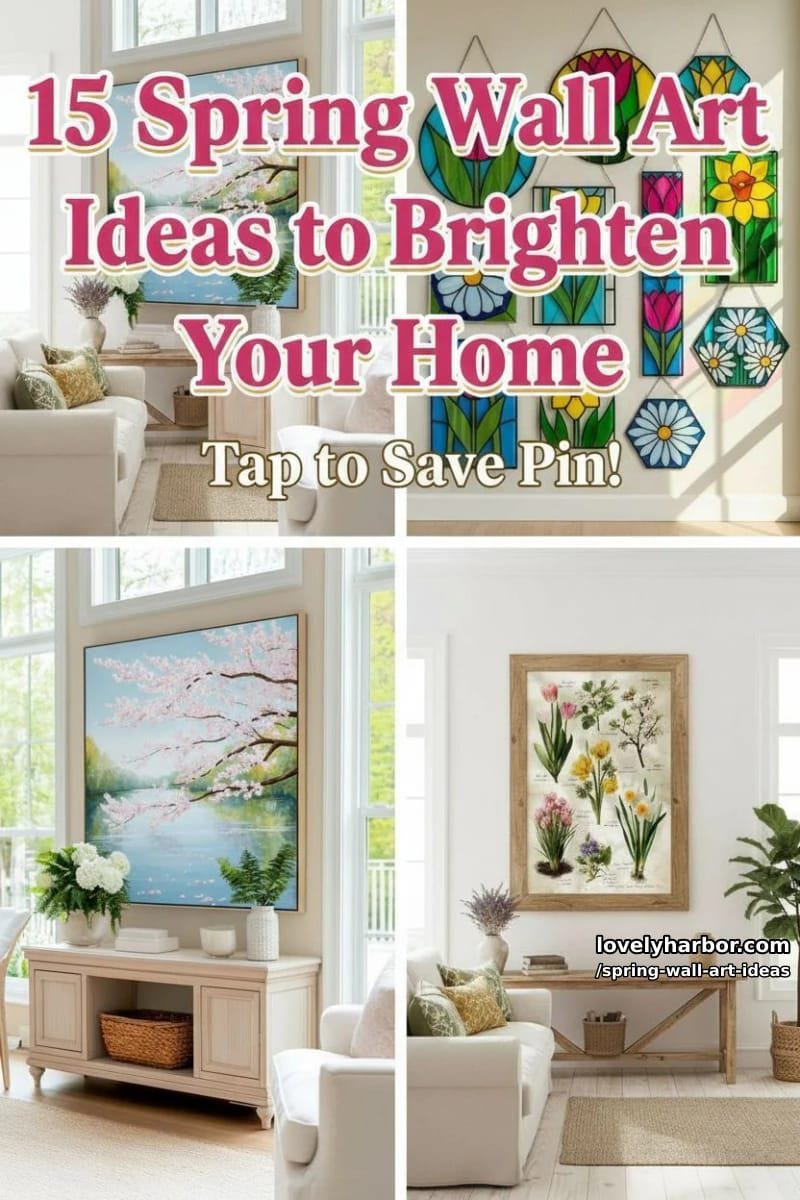 15 Spring Wall Art Ideas to Brighten Your Home 42 spring wall art ideas - Collage 41