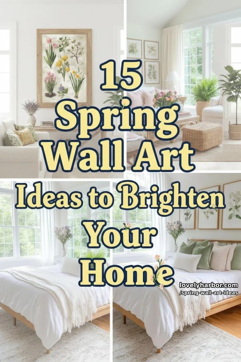 15 Spring Wall Art Ideas to Brighten Your Home 44 spring wall art ideas - Collage 43