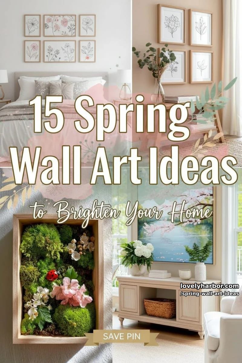 15 Spring Wall Art Ideas to Brighten Your Home 45 spring wall art ideas - Collage 44