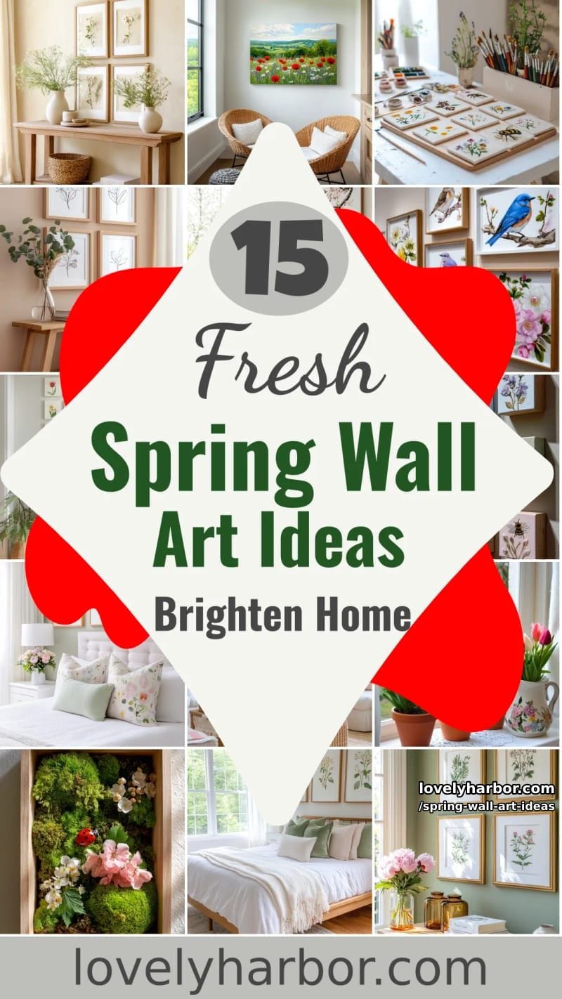 15 Spring Wall Art Ideas to Brighten Your Home 47 spring wall art ideas - Collage 46