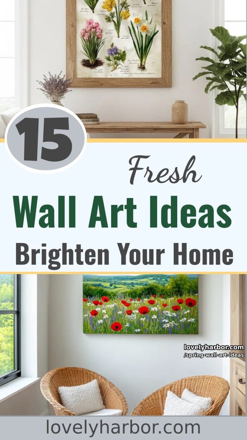 15 Spring Wall Art Ideas to Brighten Your Home 49 spring wall art ideas - Collage 48