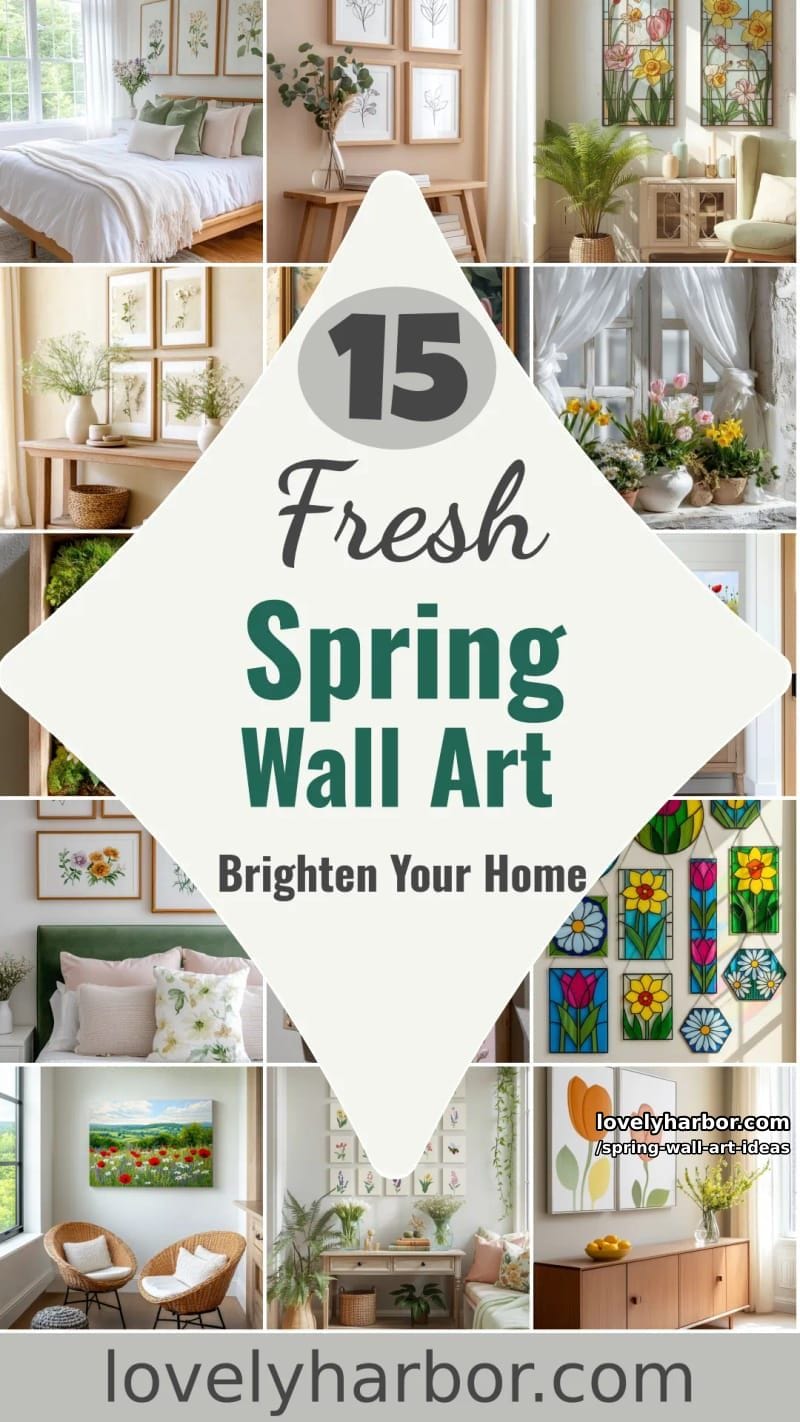 15 Spring Wall Art Ideas to Brighten Your Home 51 spring wall art ideas - Collage 50
