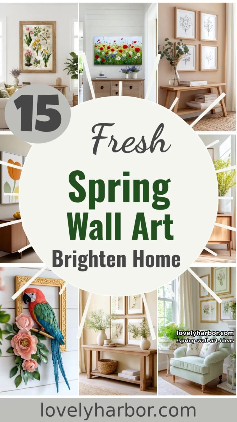 15 Spring Wall Art Ideas to Brighten Your Home 56 spring wall art ideas - Collage 55