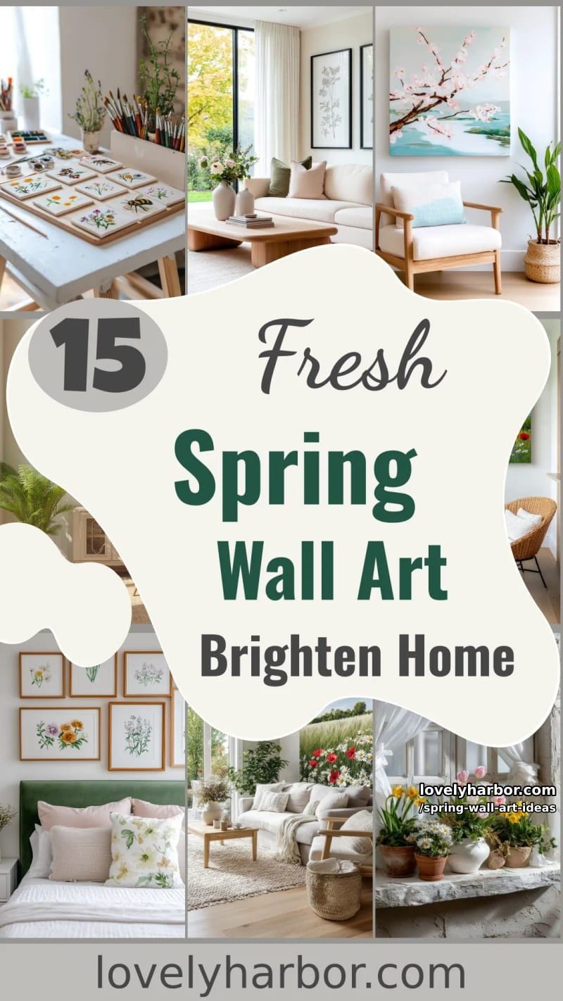 15 Spring Wall Art Ideas to Brighten Your Home 57 spring wall art ideas - Collage 56