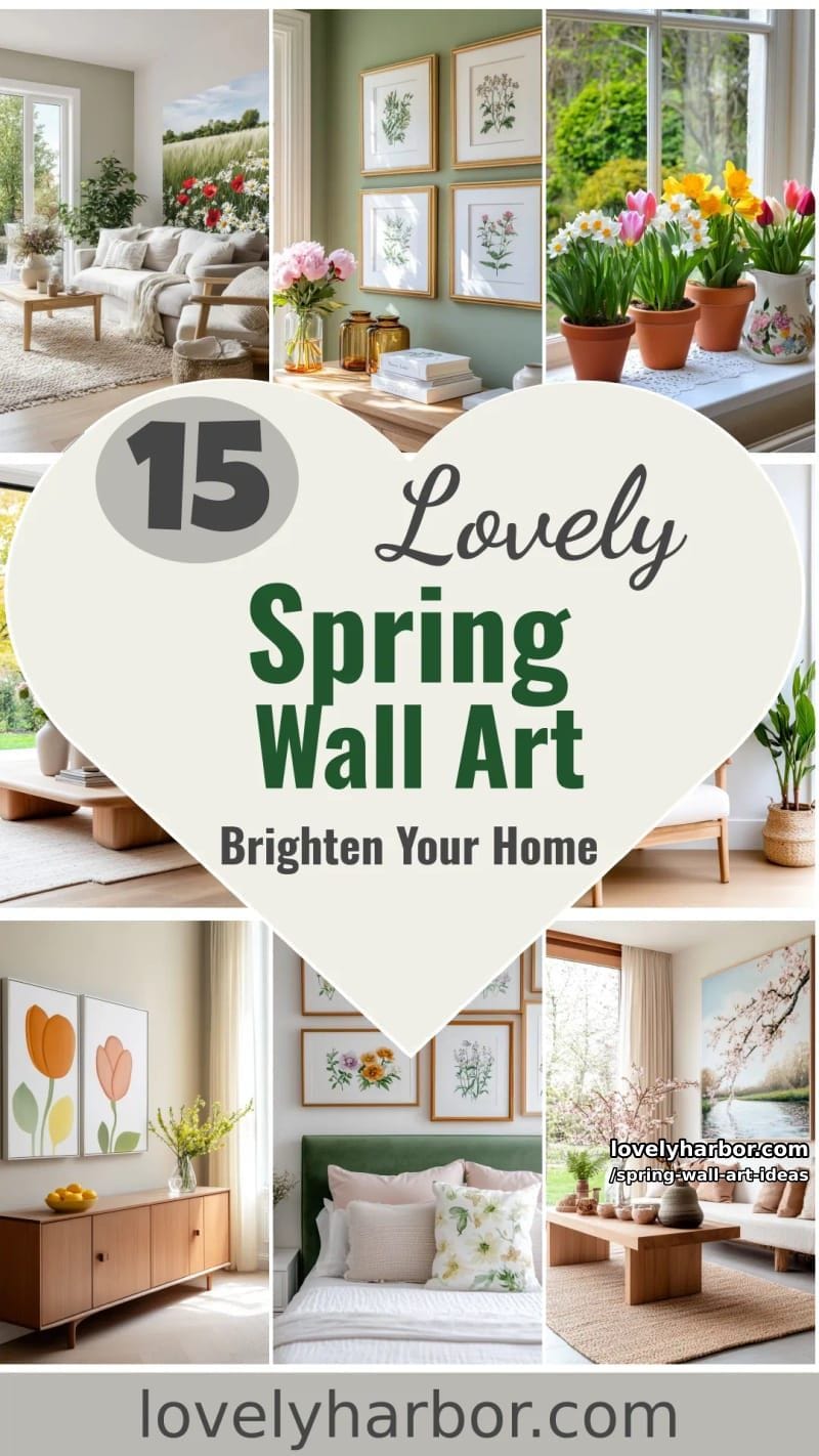 15 Spring Wall Art Ideas to Brighten Your Home 58 spring wall art ideas - Collage 57
