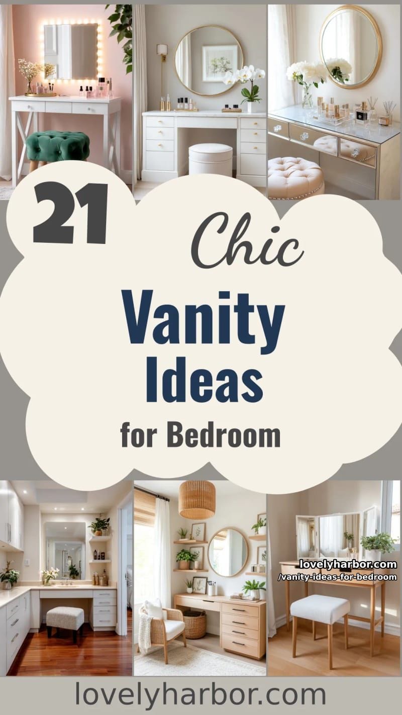21 Stylish Vanity Ideas for Your Bedroom 70 vanity ideas for bedroom - Collage 69
