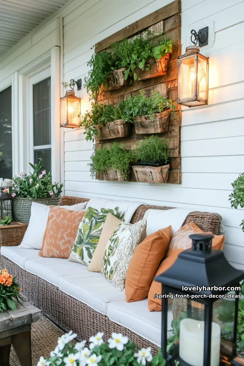 vertical herb garden wall for functional yet beautiful greenery 1