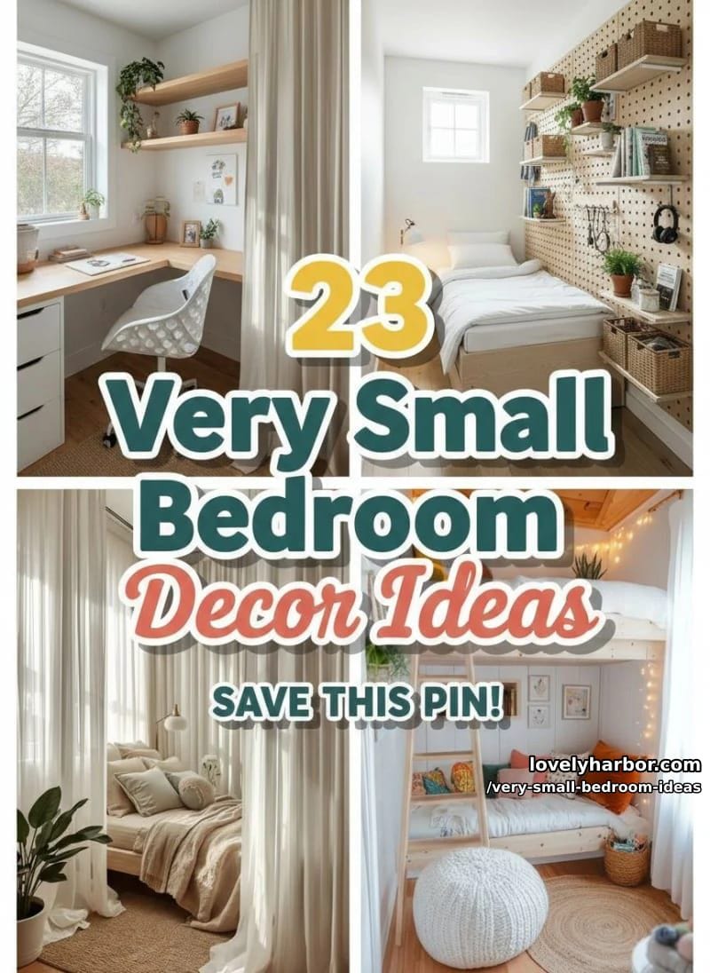 23 Very Small Bedroom Decor Ideas for a Cozy Retreat 67 very small bedroom ideas - Collage 66