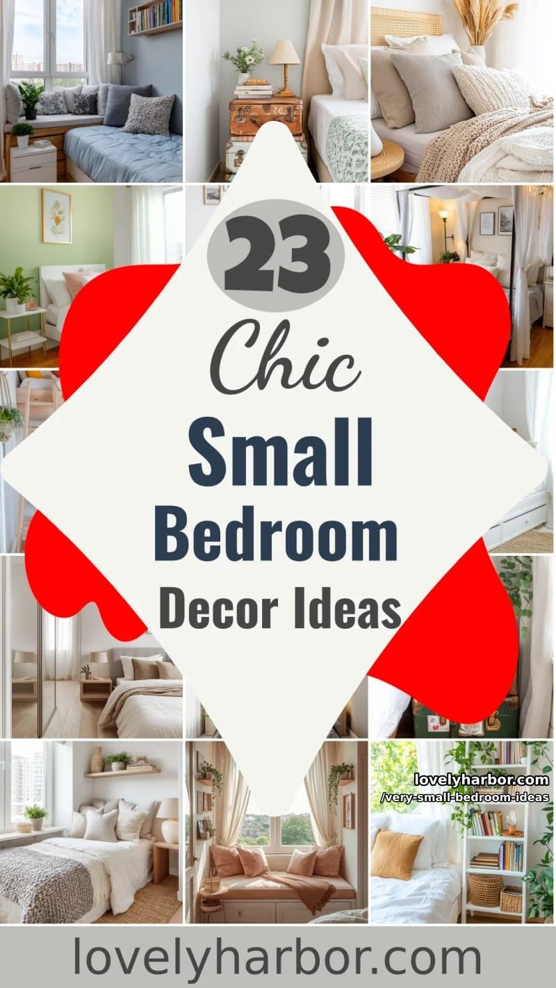 23 Very Small Bedroom Decor Ideas for a Cozy Retreat 72 very small bedroom ideas - Collage 71