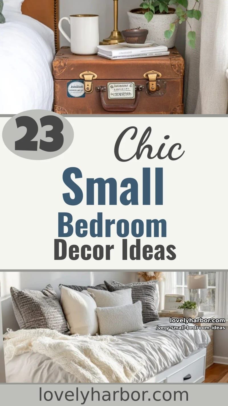 23 Very Small Bedroom Decor Ideas for a Cozy Retreat 74 very small bedroom ideas - Collage 73