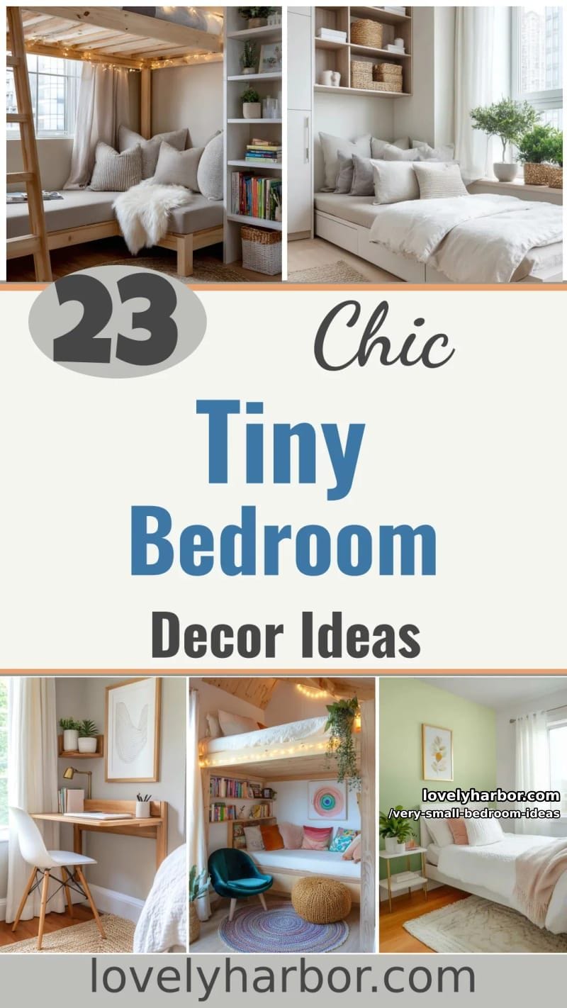 23 Very Small Bedroom Decor Ideas for a Cozy Retreat 75 very small bedroom ideas - Collage 74