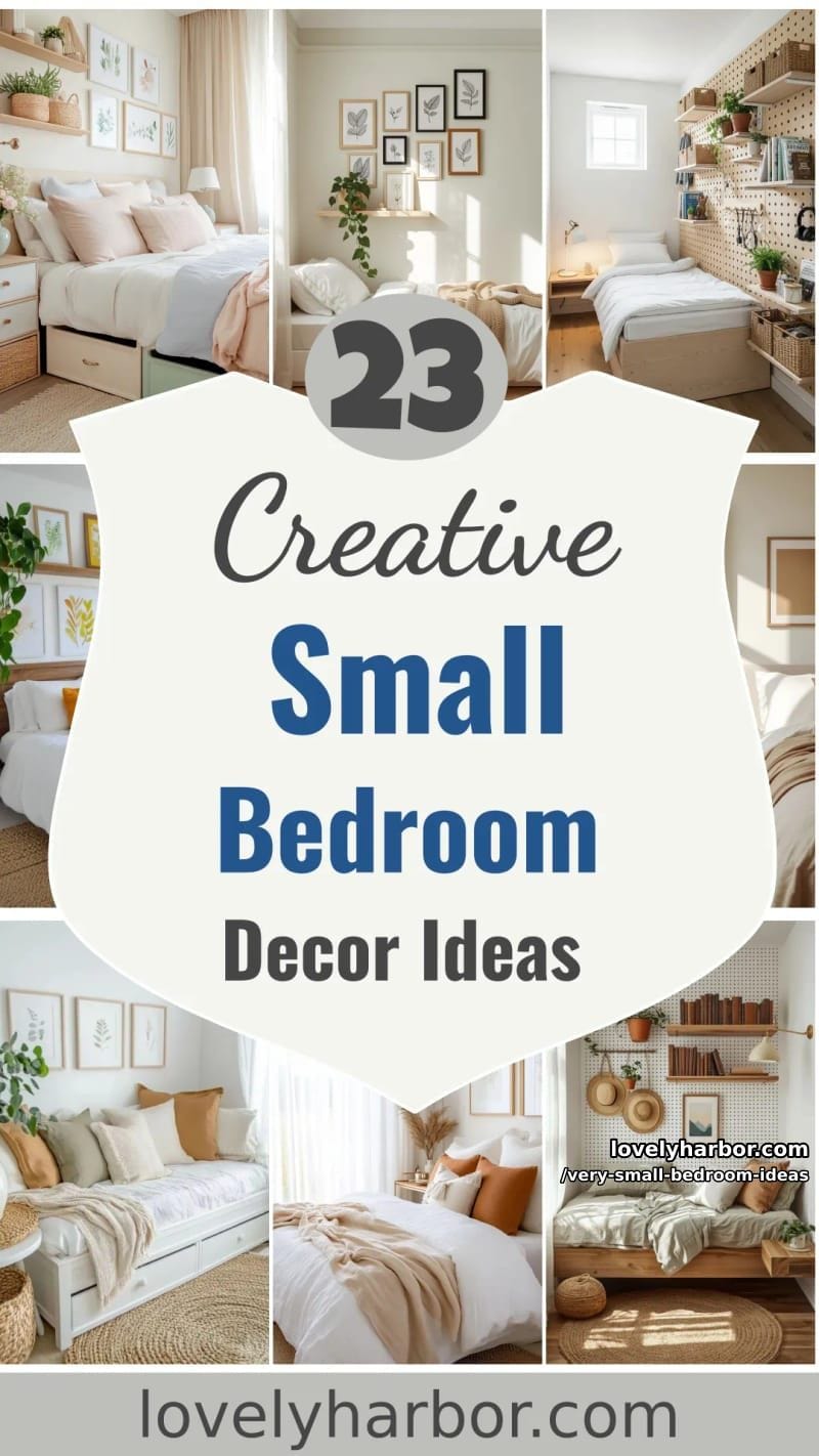 23 Very Small Bedroom Decor Ideas for a Cozy Retreat 79 very small bedroom ideas - Collage 78