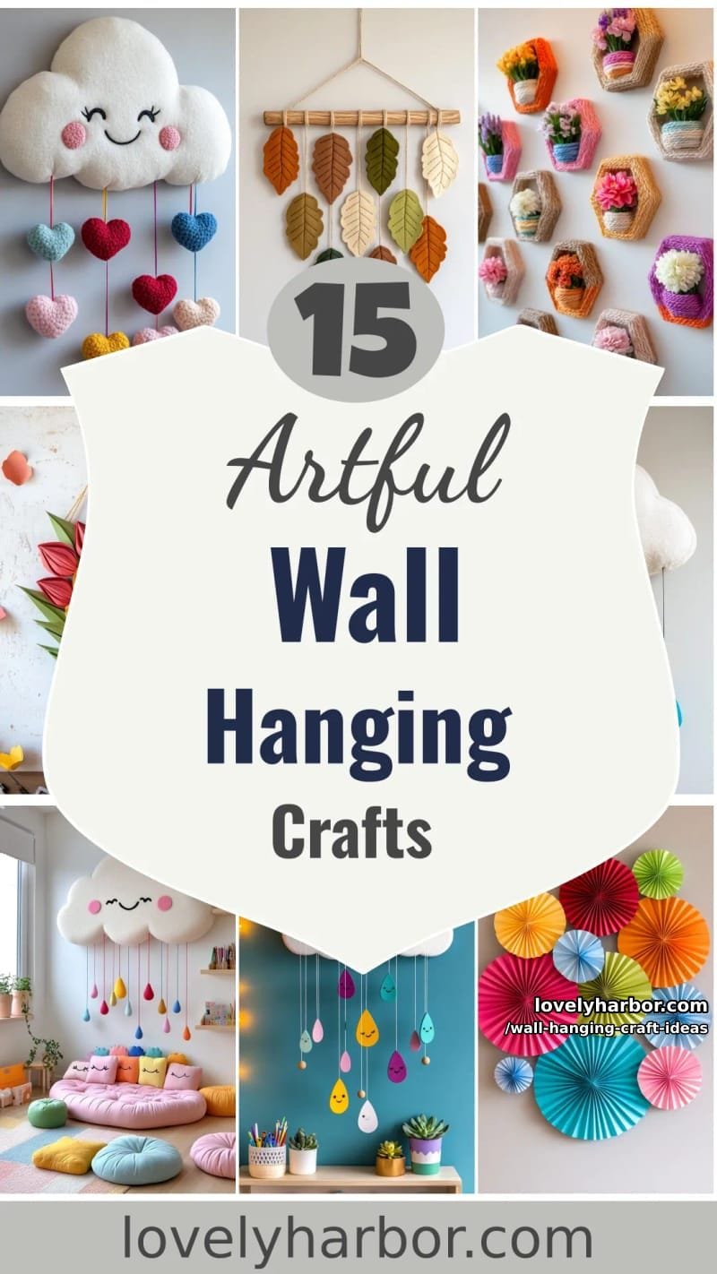 15 Artistic Wall Hanging Crafts to Upgrade Your Home 47 wall hanging craft ideas - Collage 46