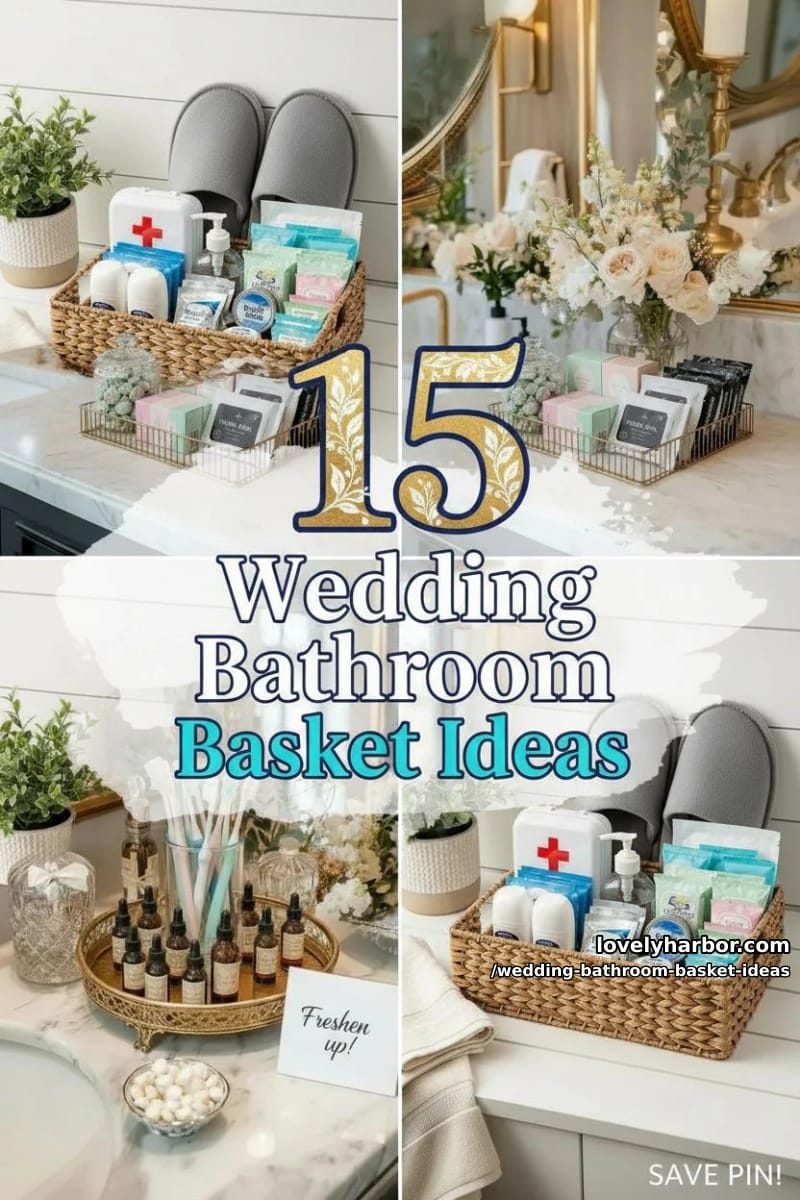 15 Wedding Bathroom Basket Ideas Your Guests Will Love 36 add charm to your wedding with these bathroom basket ideas 35