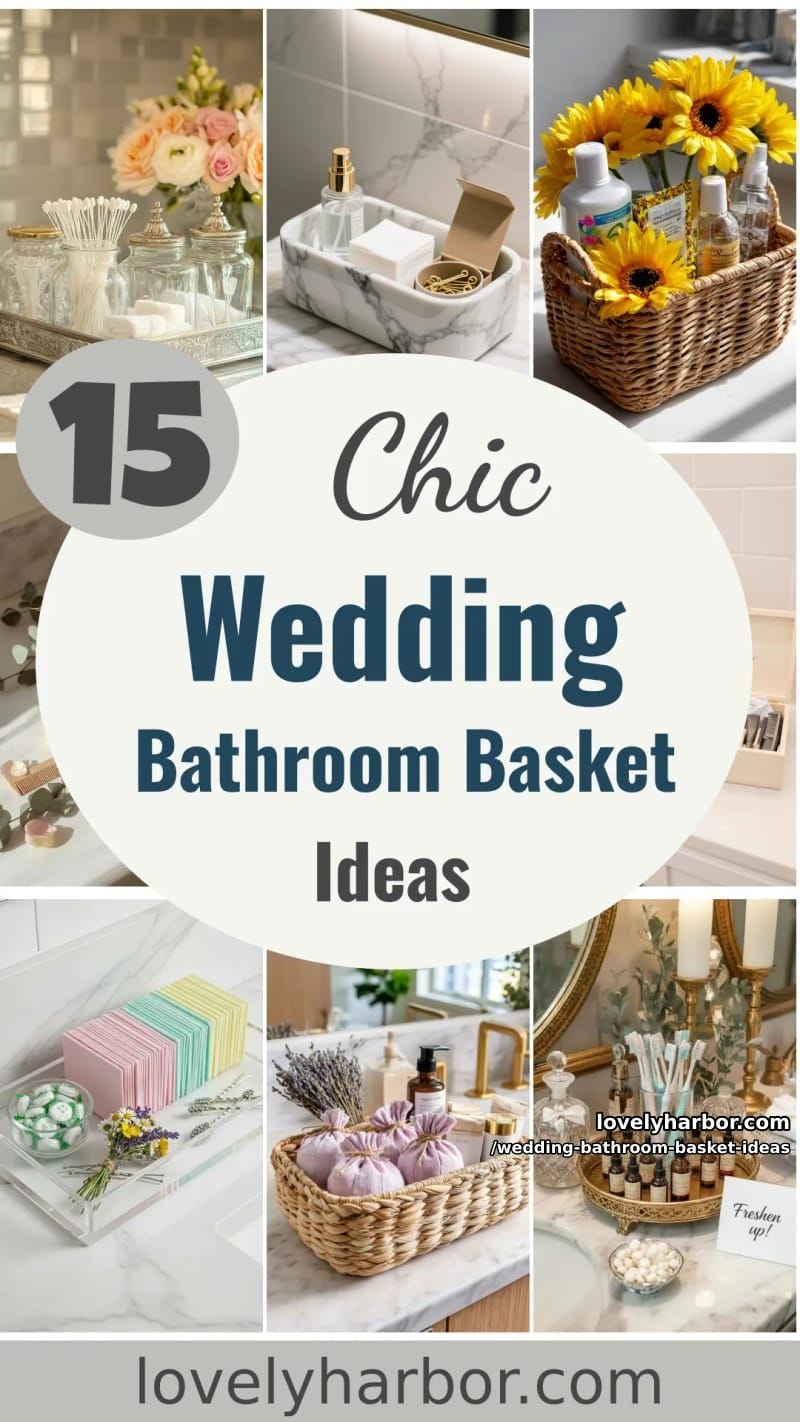 15 Wedding Bathroom Basket Ideas Your Guests Will Love 37 add charm to your wedding with these bathroom basket ideas 36