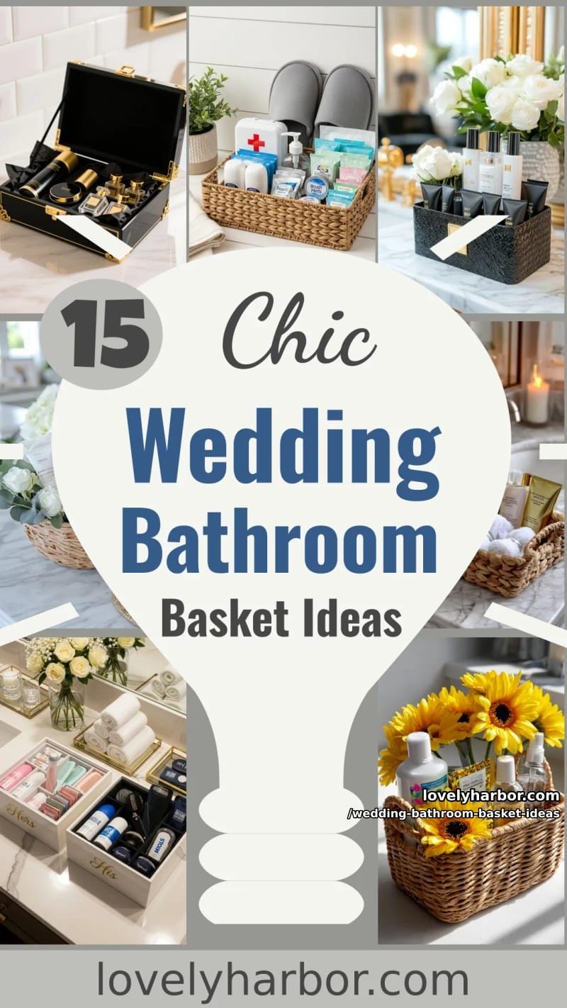 15 Wedding Bathroom Basket Ideas Your Guests Will Love 41 add charm to your wedding with these bathroom basket ideas 40