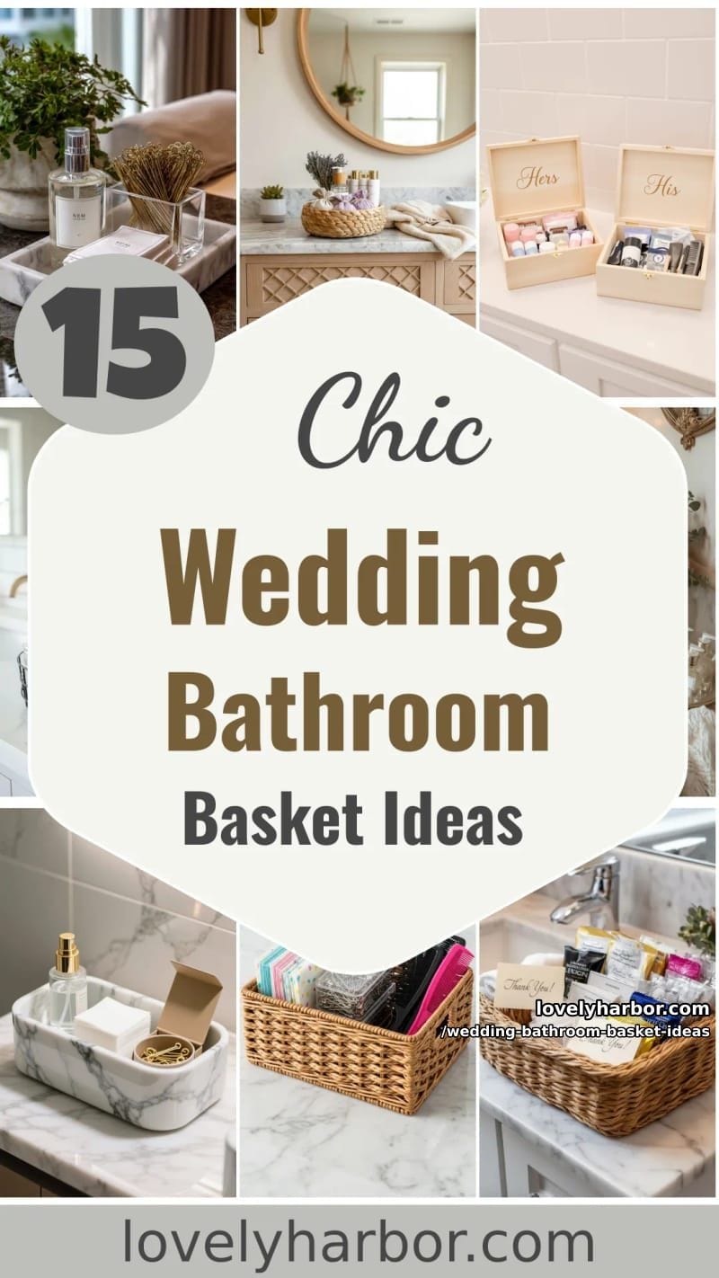 15 Wedding Bathroom Basket Ideas Your Guests Will Love 42 add charm to your wedding with these bathroom basket ideas 41