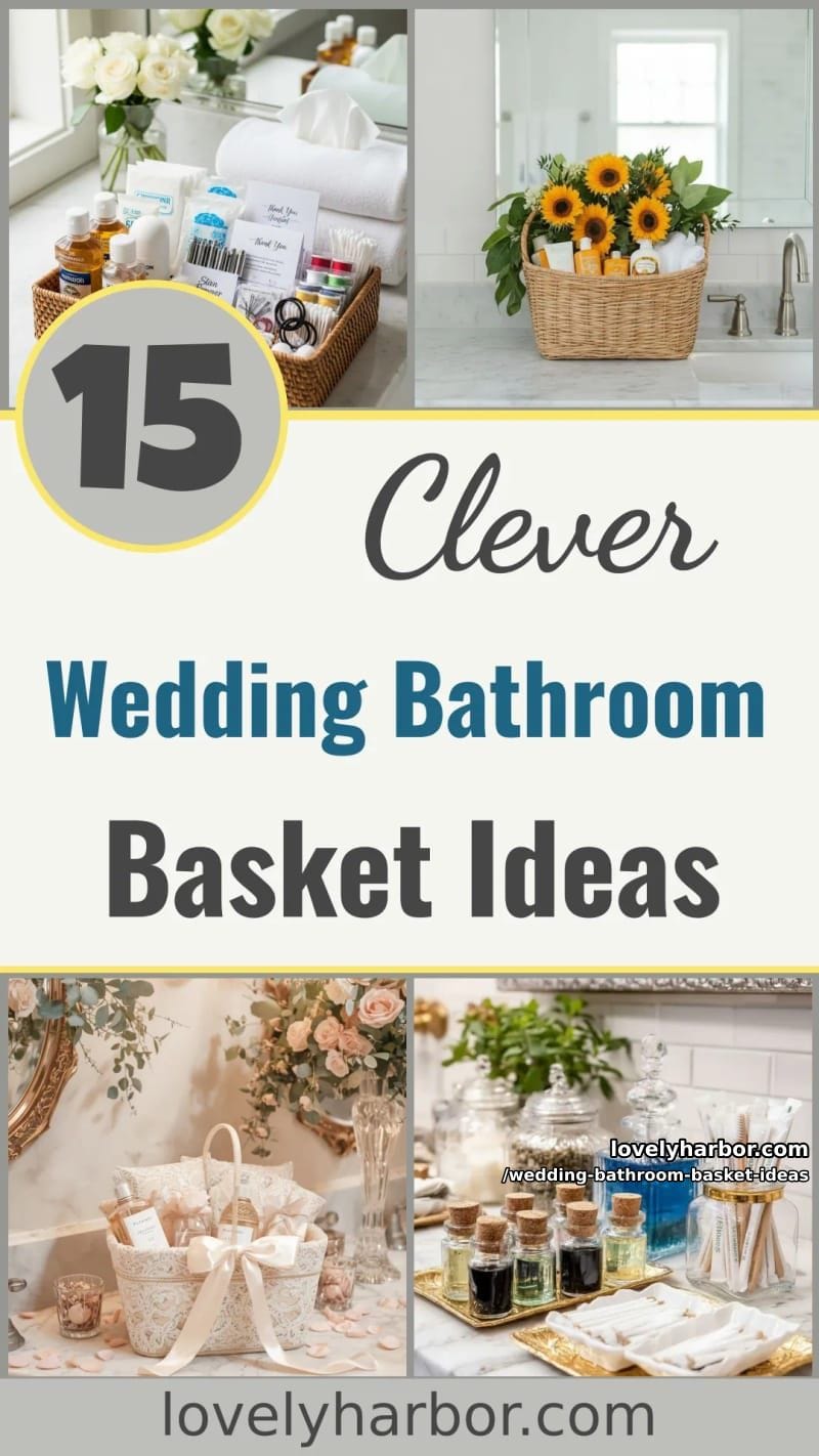 15 Wedding Bathroom Basket Ideas Your Guests Will Love 43 add charm to your wedding with these bathroom basket ideas 42