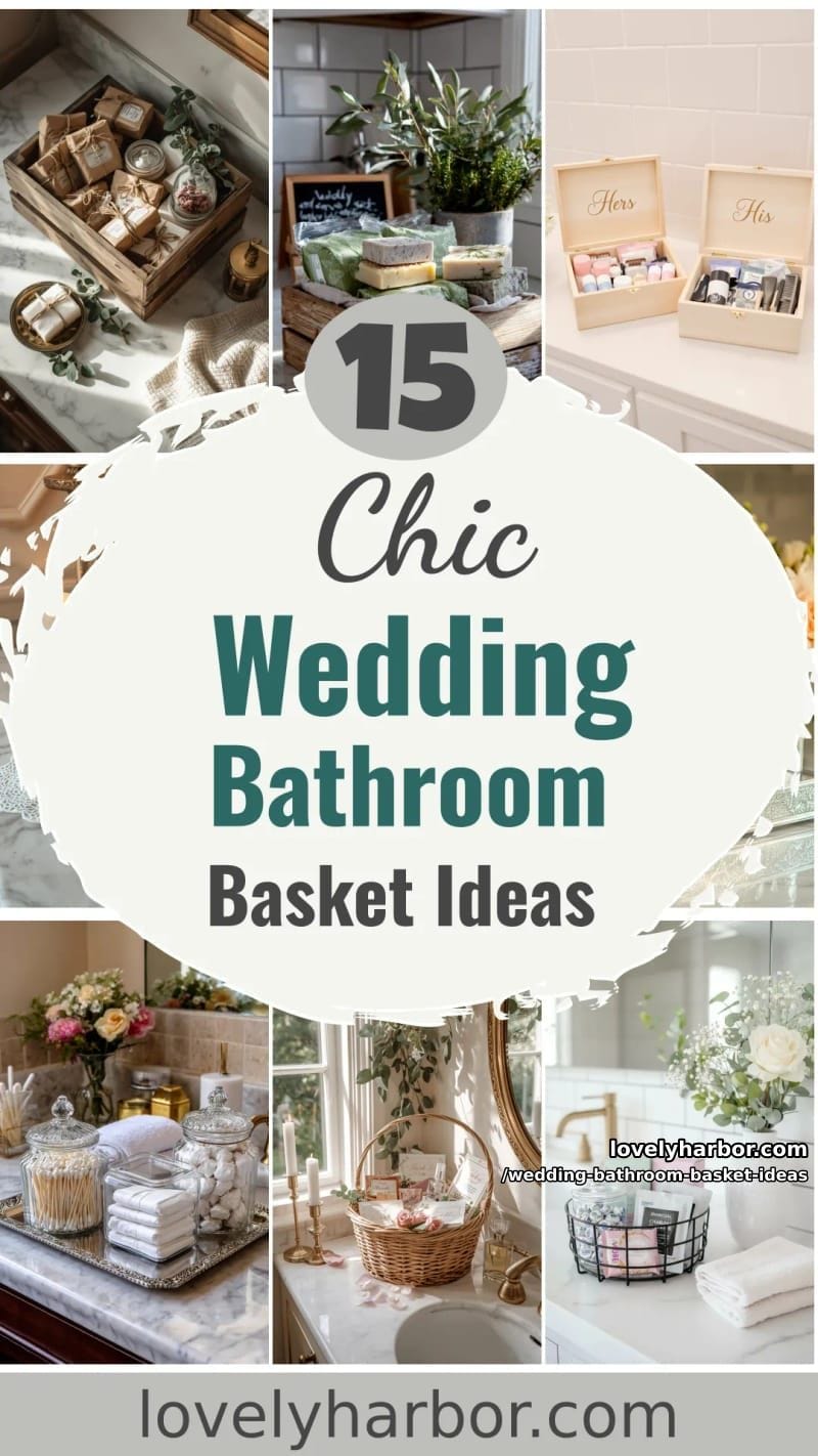 15 Wedding Bathroom Basket Ideas Your Guests Will Love 45 add charm to your wedding with these bathroom basket ideas 44