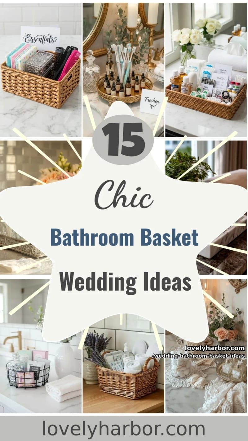 15 Wedding Bathroom Basket Ideas Your Guests Will Love 47 add charm to your wedding with these bathroom basket ideas 46