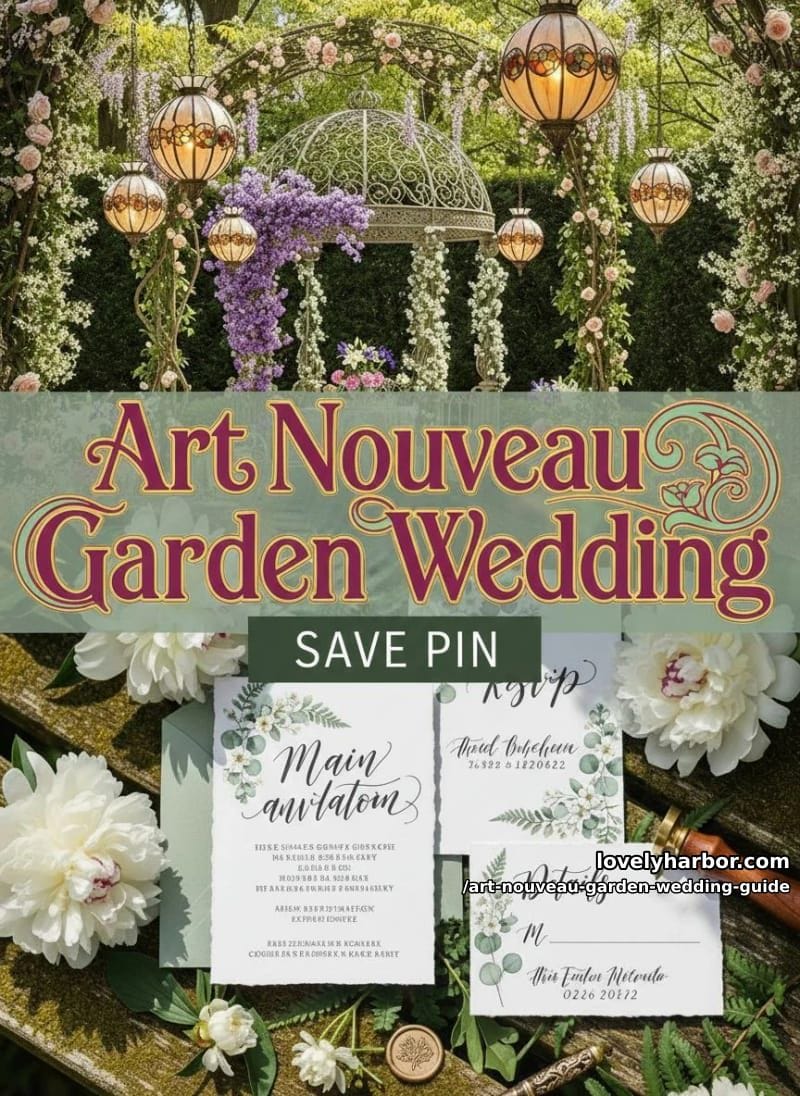 The Ultimate Art Nouveau Garden Wedding Guide: Timeless Romance Meets Nature 2 article image 1