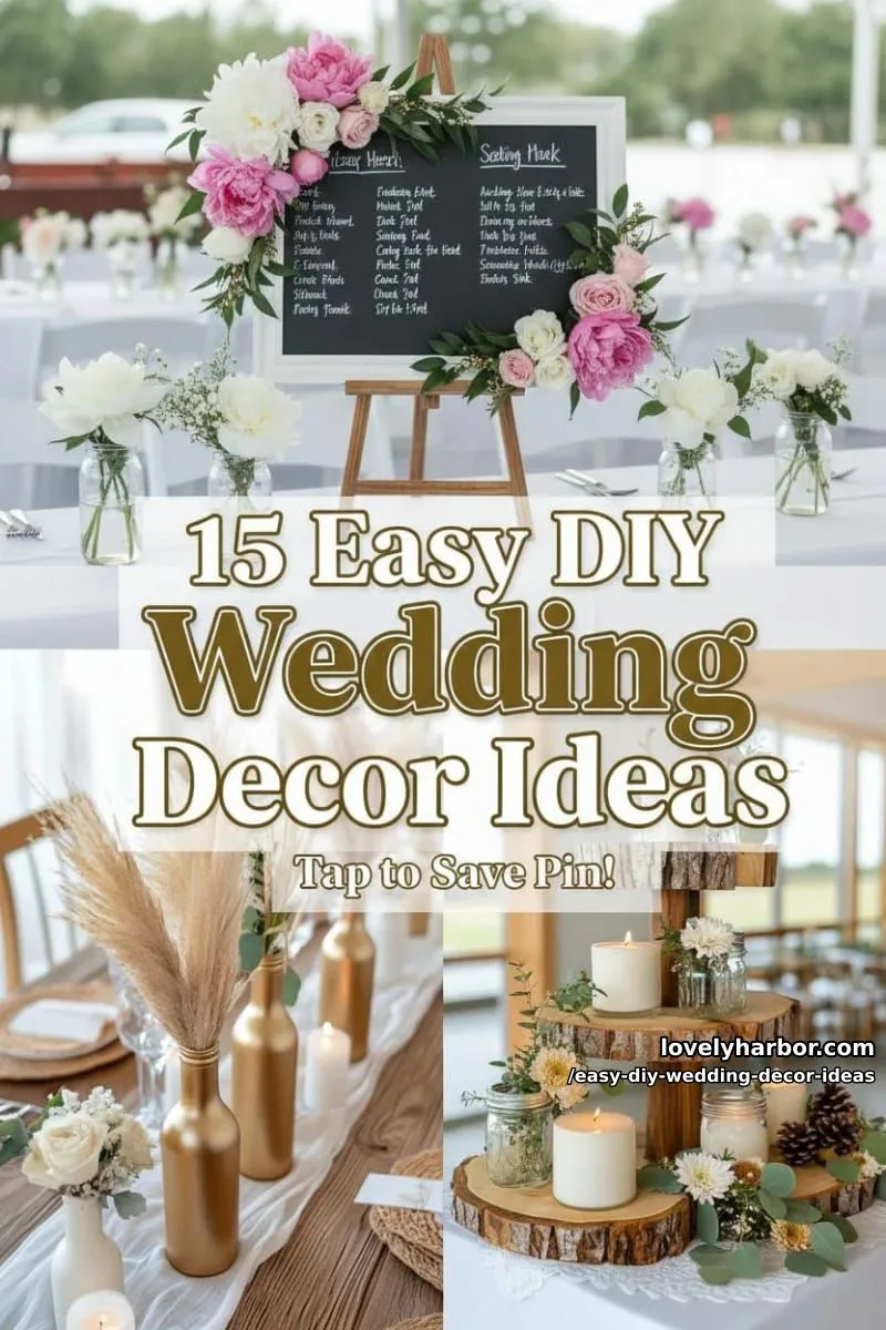 15 Easy DIY Wedding Decor Ideas for a Chic Wedding Set 1 article image 1