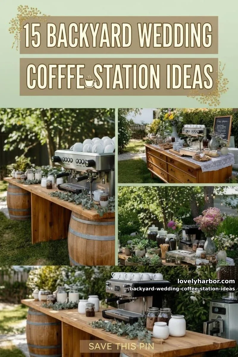 15 Backyard Wedding Coffee Station Ideas For Your Reception 1 article image 1