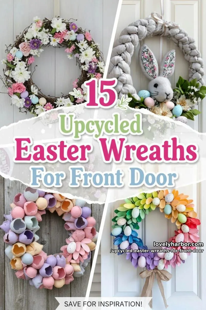 15 Upcycled Easter Wreaths For Front Door That Bring Colorful Spring Vibes 1 article image 1