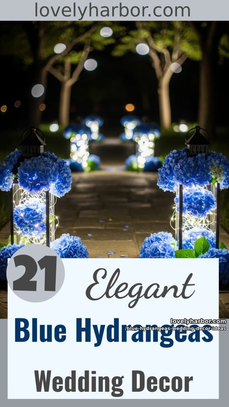 21 Blue Hydrangeas Wedding Decor Ideas For A Soft Romance Touch 53 blue hydrangeas wedding decor ideas - Collage 52