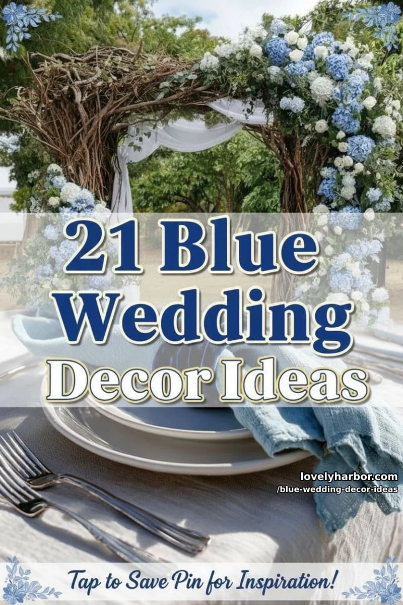 21 Blue Wedding Decor Ideas To Create A Memorable Day 53 blue wedding decor ideas - Collage 52