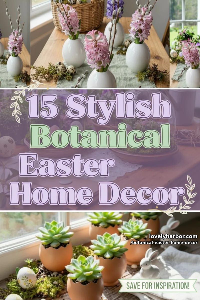 15 Botanical Easter Home Decor Inspirations for a Serene Seasonal Refresh 41 botanical easter home decor - Collage 40
