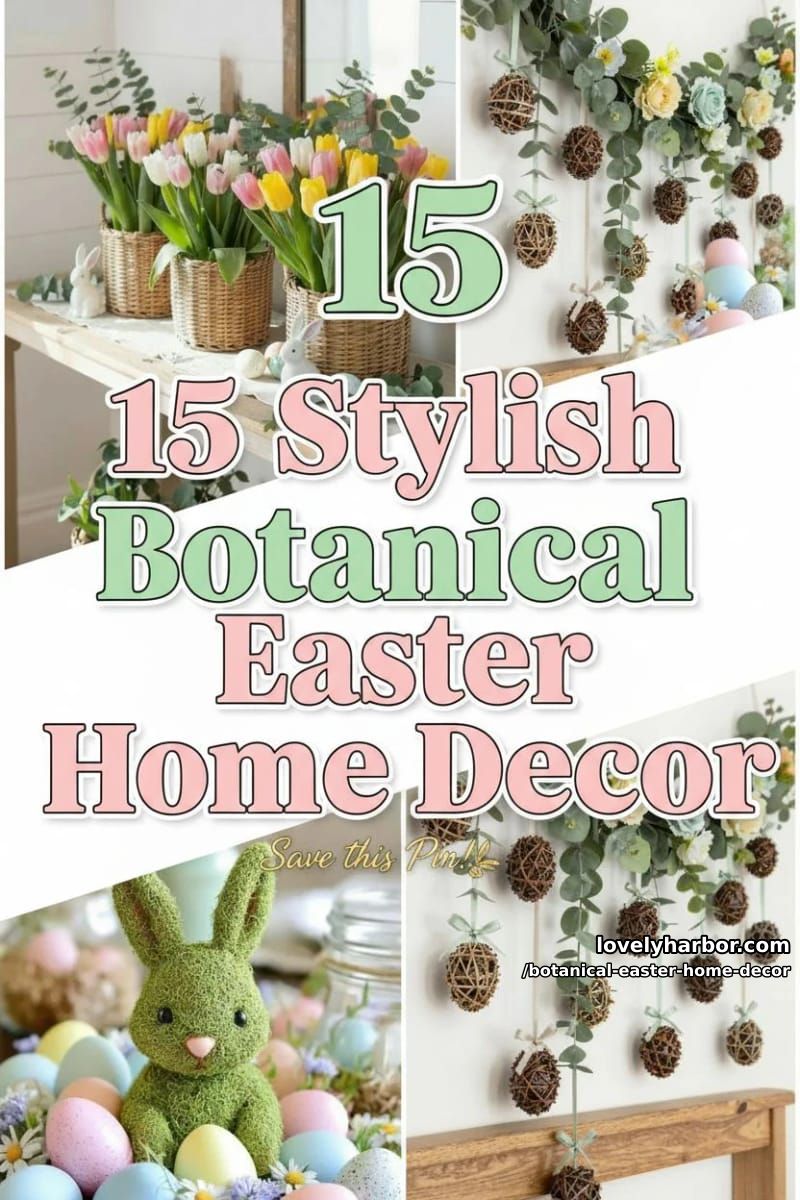 15 Botanical Easter Home Decor Inspirations for a Serene Seasonal Refresh 42 botanical easter home decor - Collage 41
