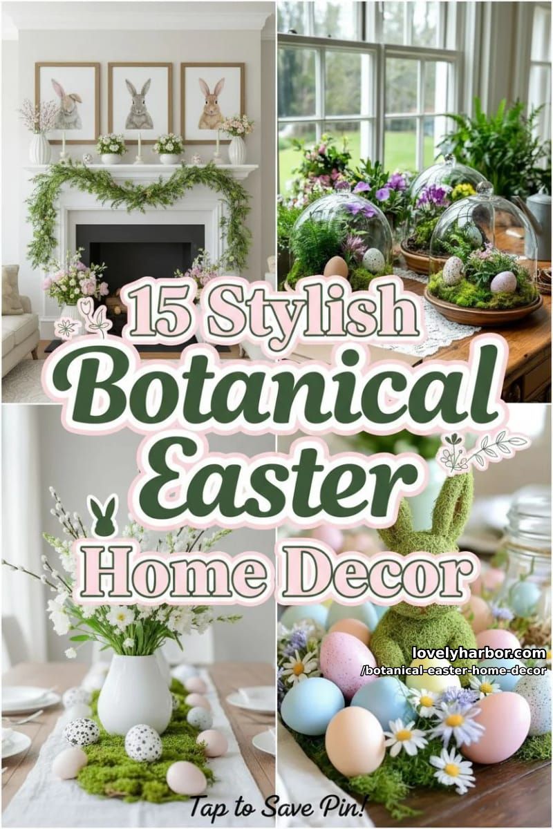 15 Botanical Easter Home Decor Inspirations for a Serene Seasonal Refresh 43 botanical easter home decor - Collage 42